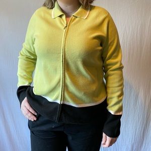 Vintage Liz Claiborne Zip Up sweater XL